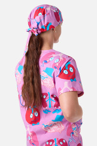 Gorman NZ - Happy Organs scrub hat - pink
