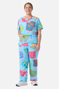 Gorman NZ - Tea Break scrub set - blue