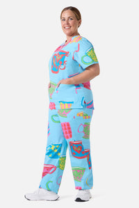 Gorman NZ - Tea Break scrub set - blue