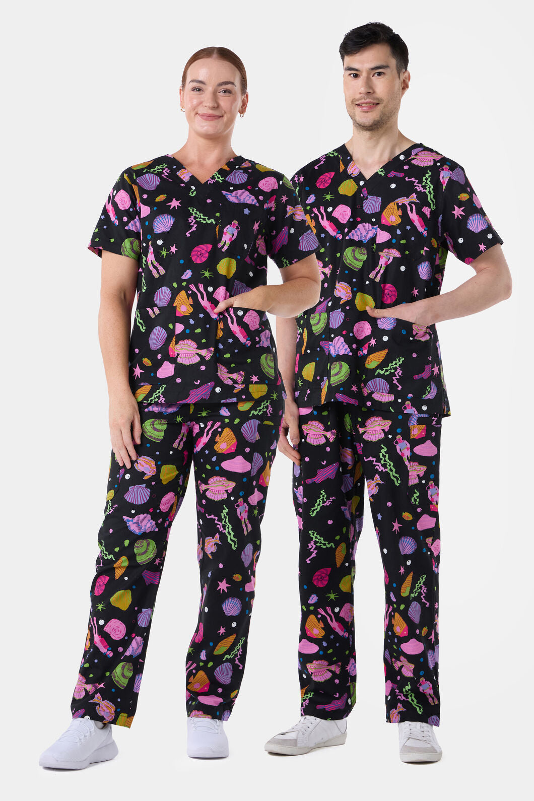 Gorman NZ - Deep Dive scrub set - black