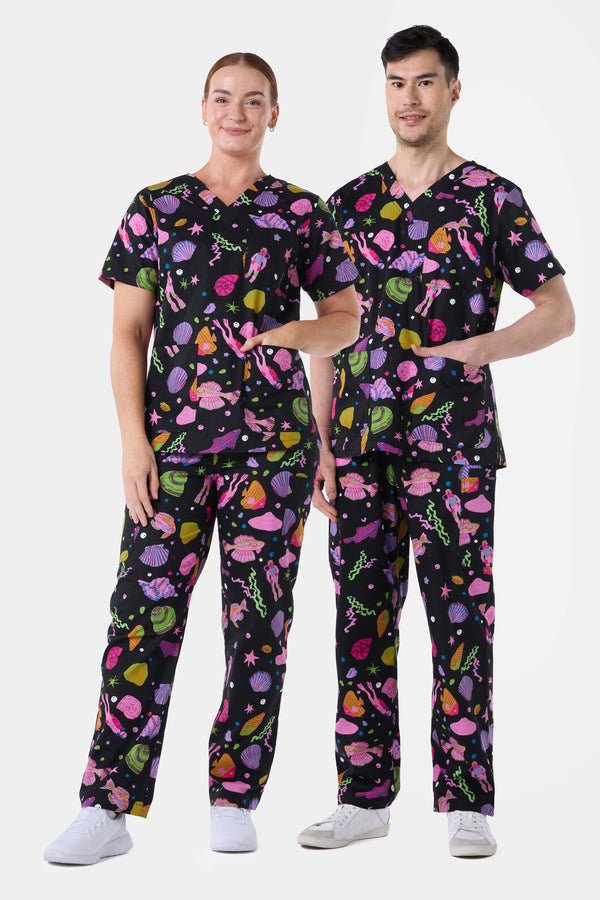 Gorman NZ - Deep Dive scrub set - black
