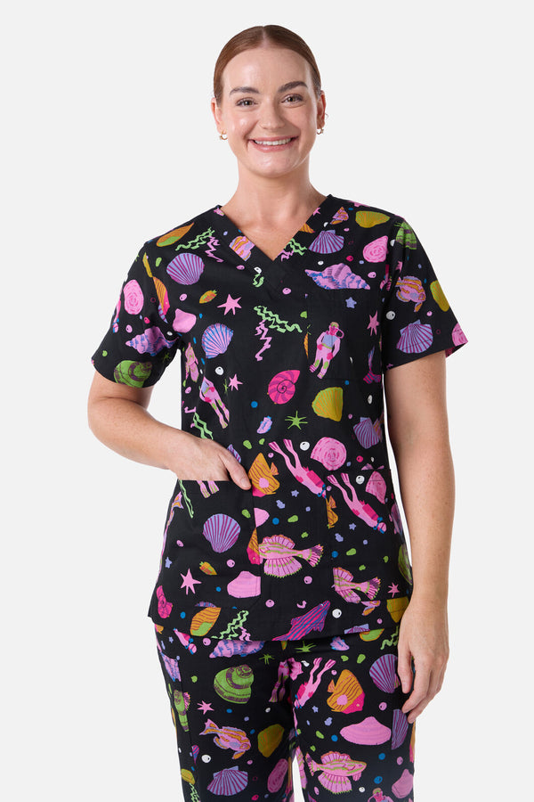 Gorman NZ - Deep Dive scrub set - black