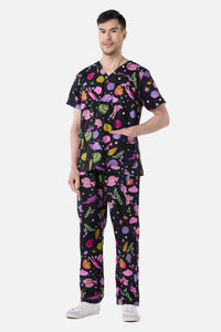 Gorman NZ - Deep Dive scrub set - black