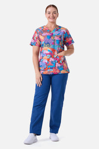 Gorman NZ - Collage Scrub top & pant set - navy