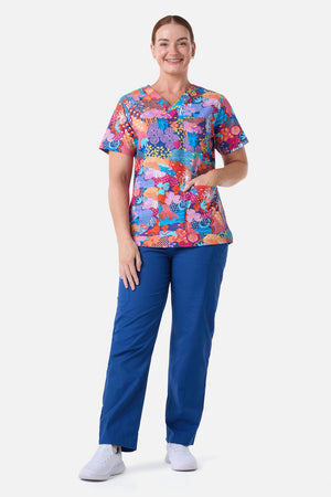 Gorman NZ - Collage Scrub top & pant set - navy