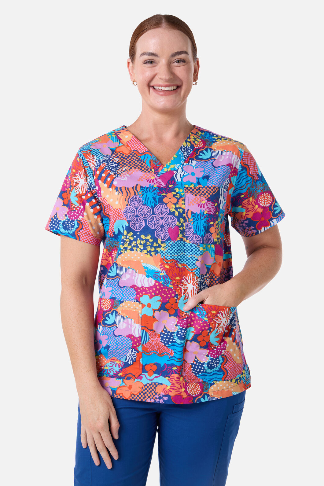Gorman NZ - Collage Scrub top & pant set - navy