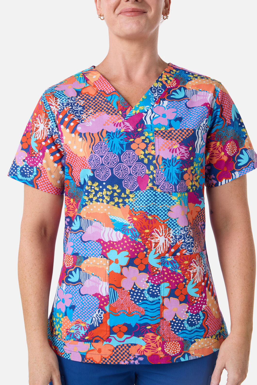 Gorman NZ - Collage Scrub top & pant set - navy