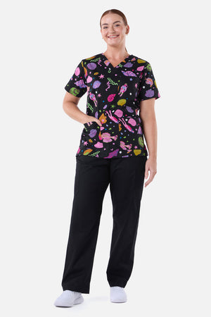 Gorman NZ - Deep Dive Top & Pant Scrub Set - black