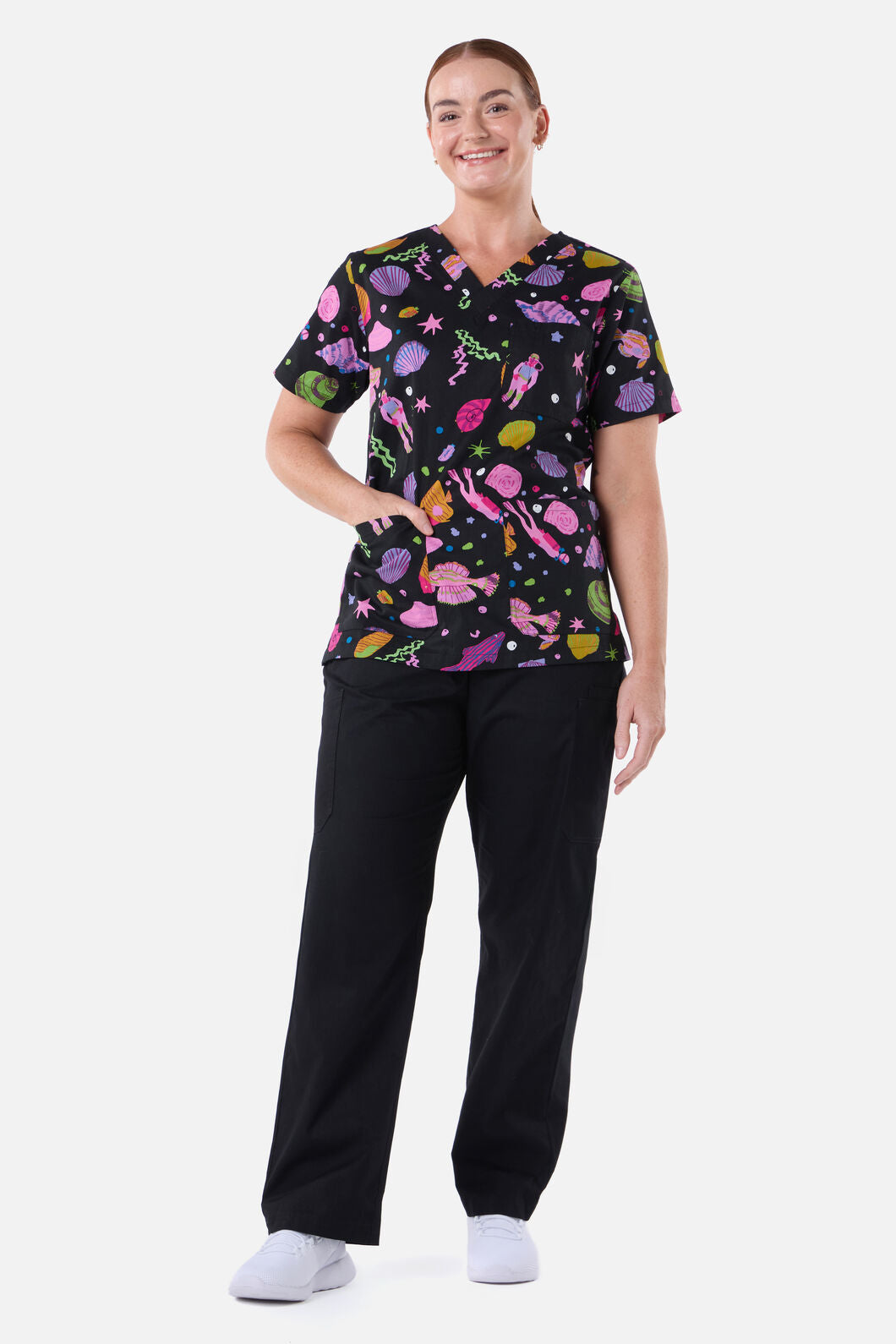 Gorman NZ - Deep Dive Top & Pant scrub set - black