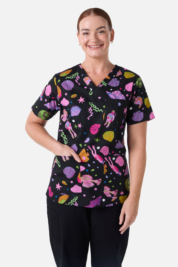 Gorman NZ - Deep Dive Top & Pant scrub set - black
