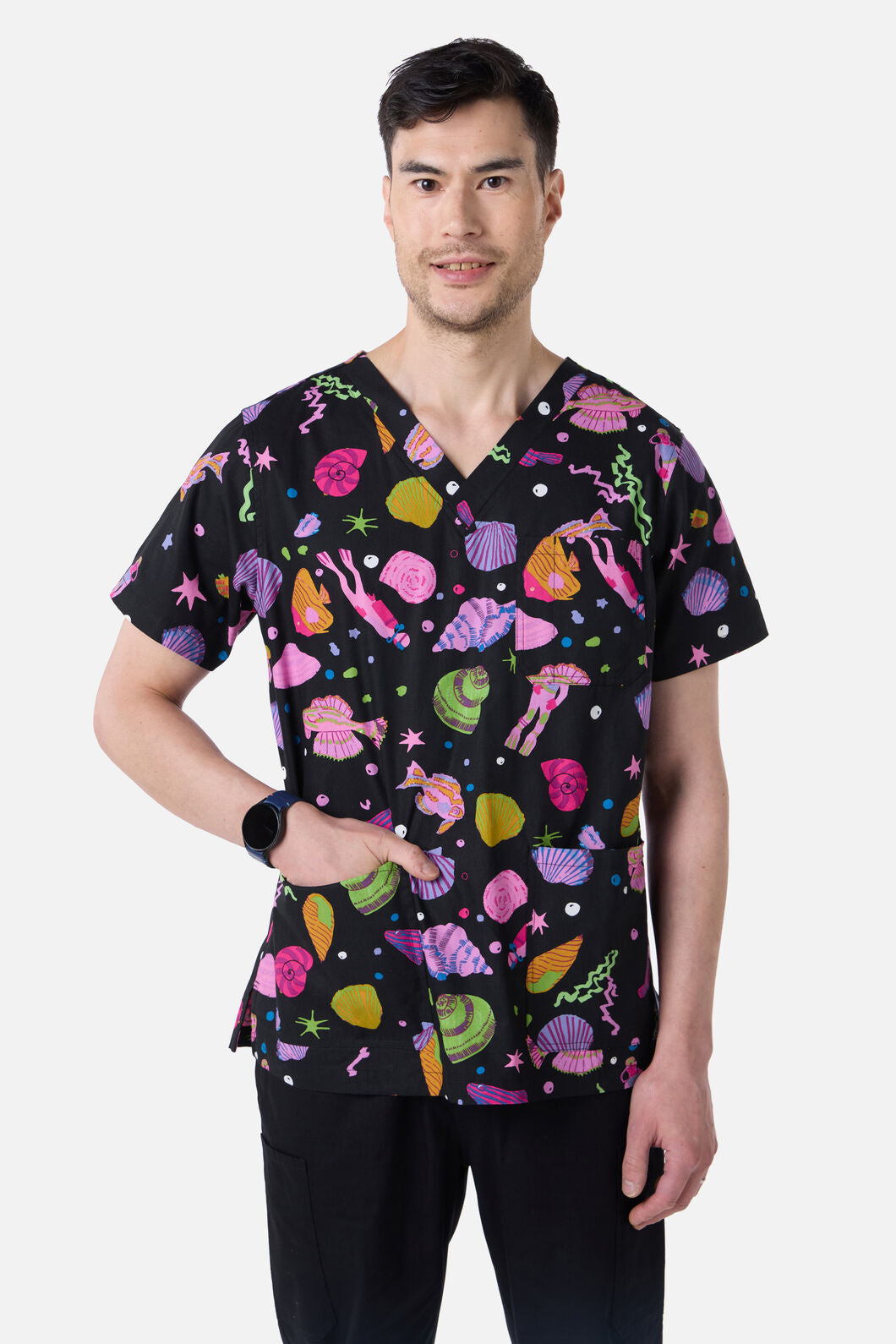 Gorman NZ - Deep Dive Top & Pant scrub set - black