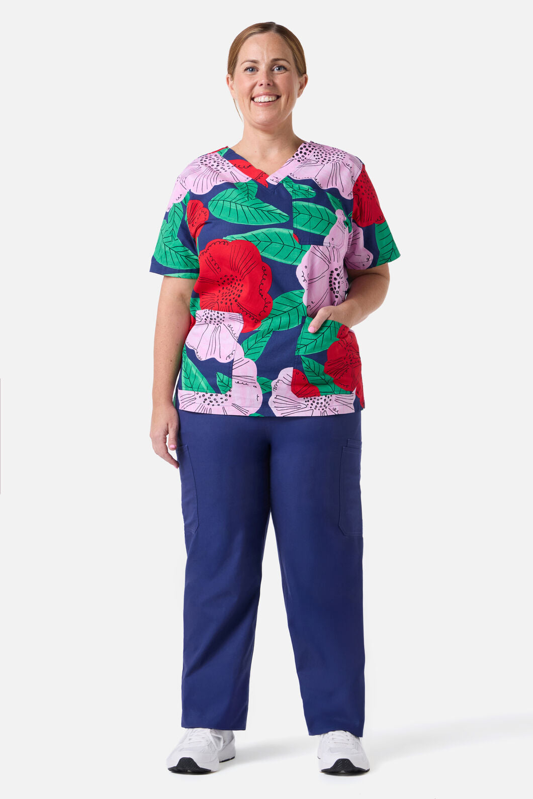 Gorman NZ - Camellia Top & Pant scrub set - navy