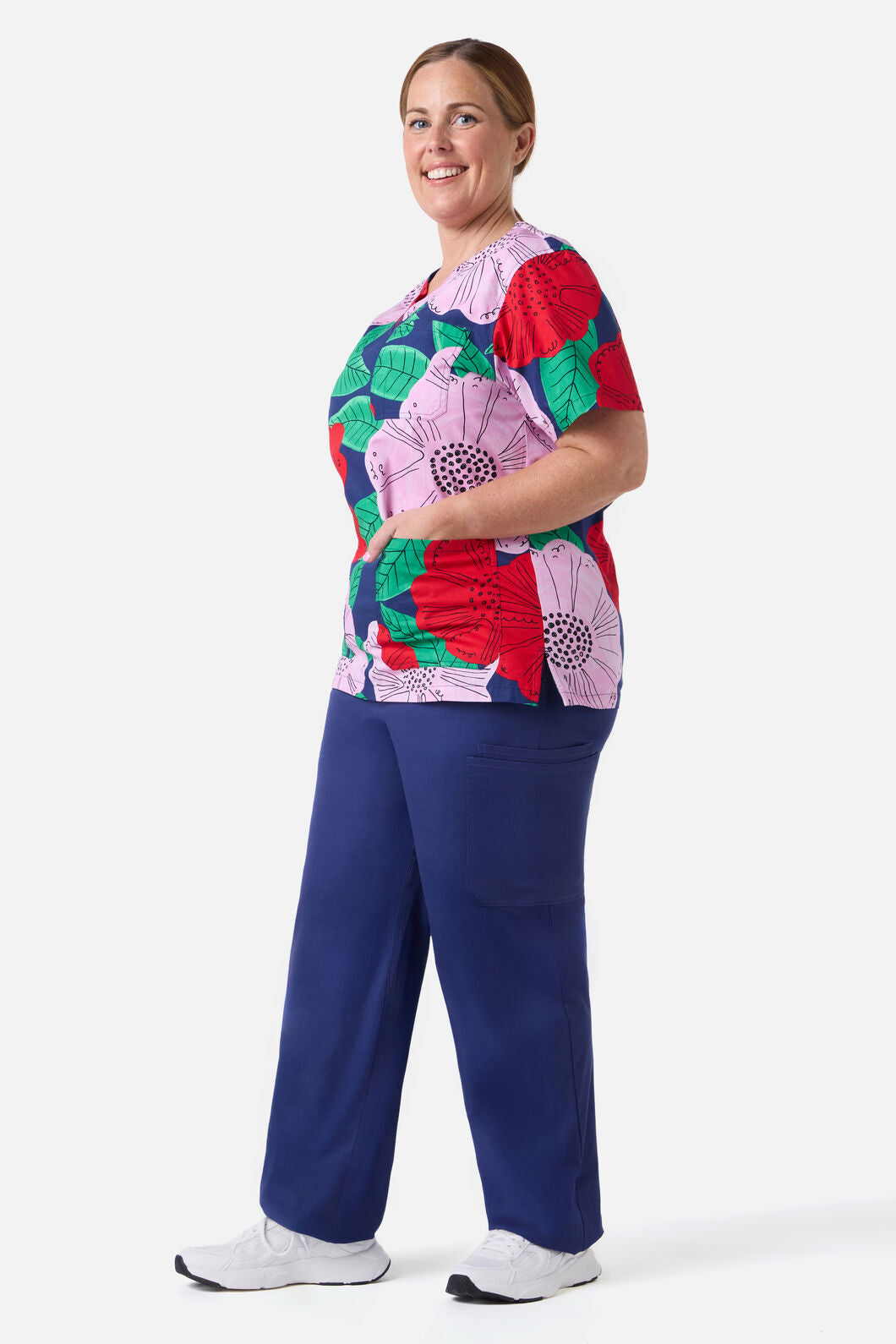 Gorman NZ - Camellia Top & Pant scrub set - navy