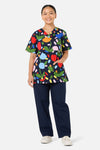 Gorman NZ - Confetti Top & Pant scrub set - navy