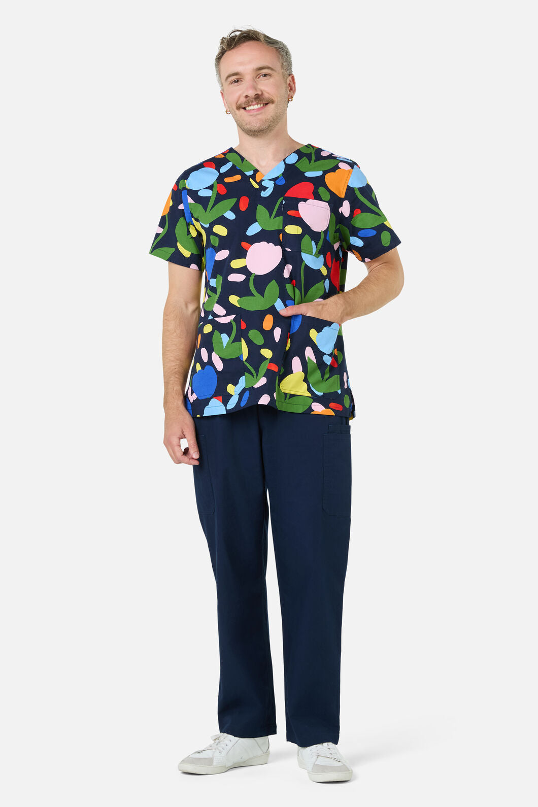 Gorman NZ - Confetti Top & Pant scrub set - navy