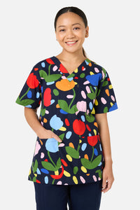 Gorman NZ - Confetti Top & Pant scrub set - navy