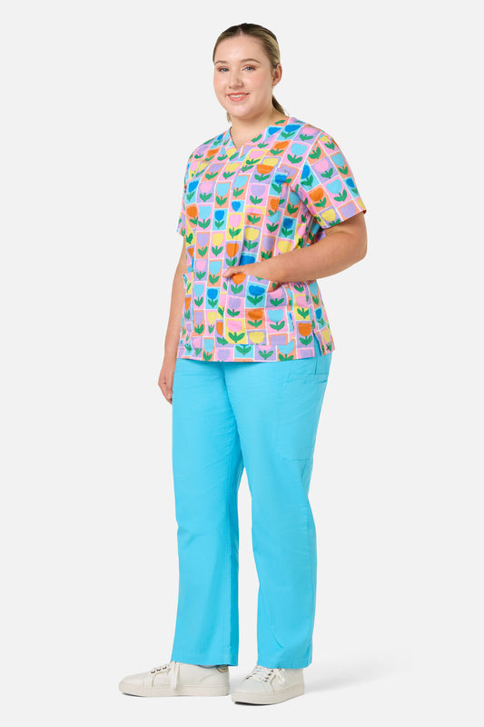 Gorman NZ - Tulip Top & Pant Scrub Set - blue