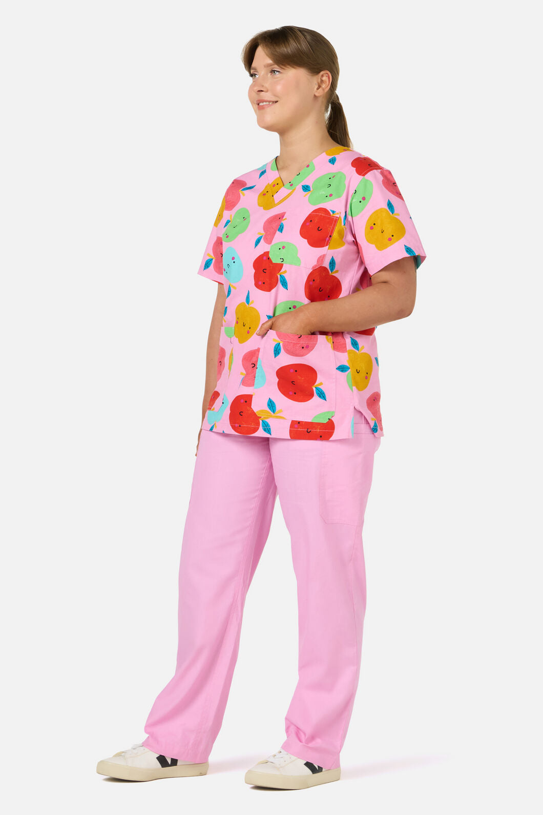 Gorman NZ - Shes Apples Top&Pant scrub set - pink
