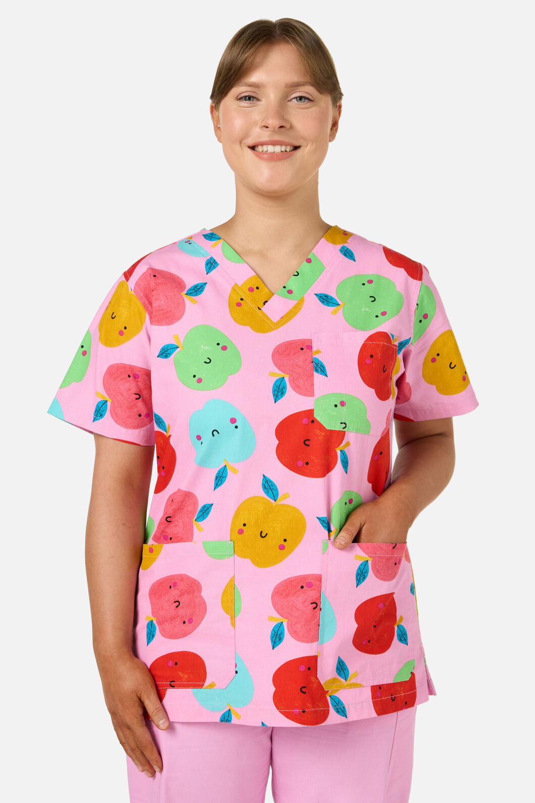 Gorman NZ - Shes Apples Top&Pant scrub set - pink