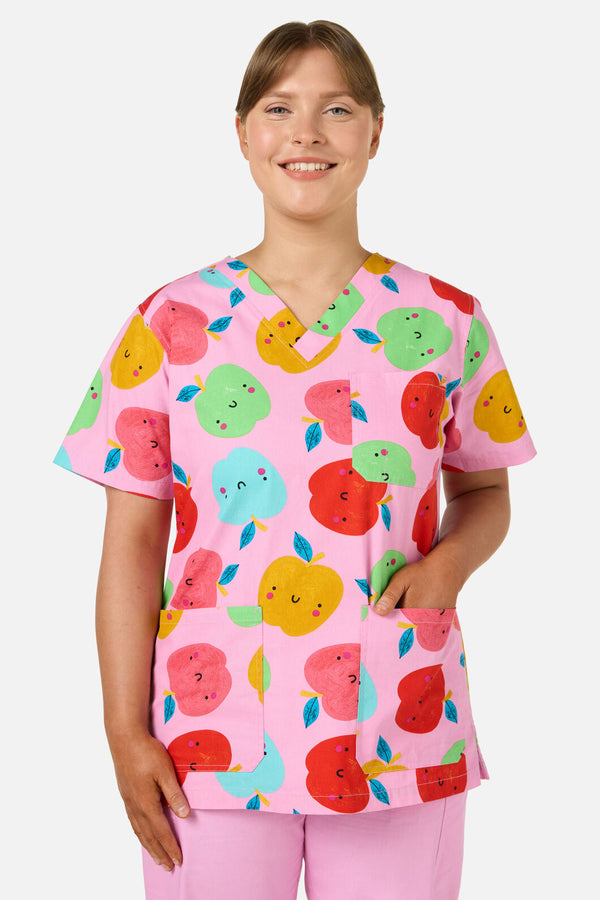 Gorman NZ - Shes Apples Top&Pant scrub set - pink