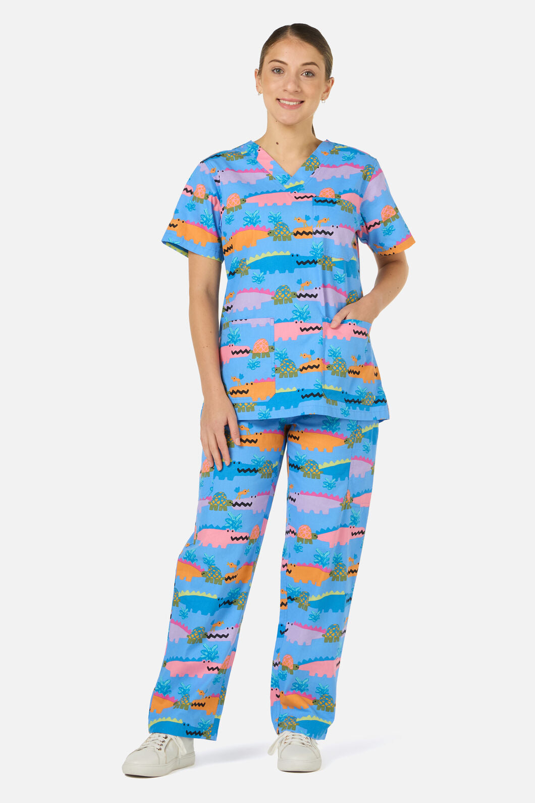 Gorman NZ - Croc Snap scrub set - blue