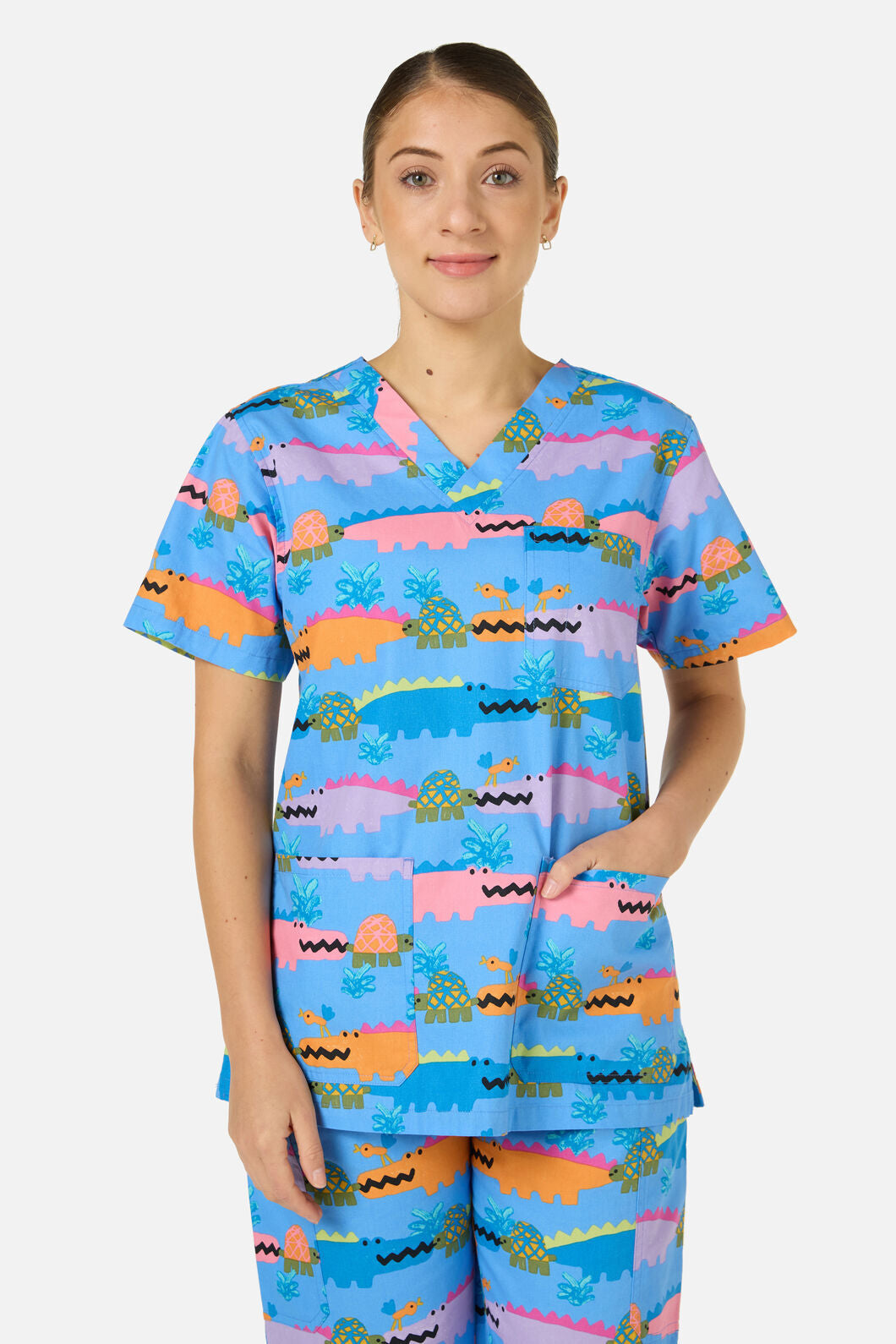Gorman NZ - Croc Snap scrub set - blue