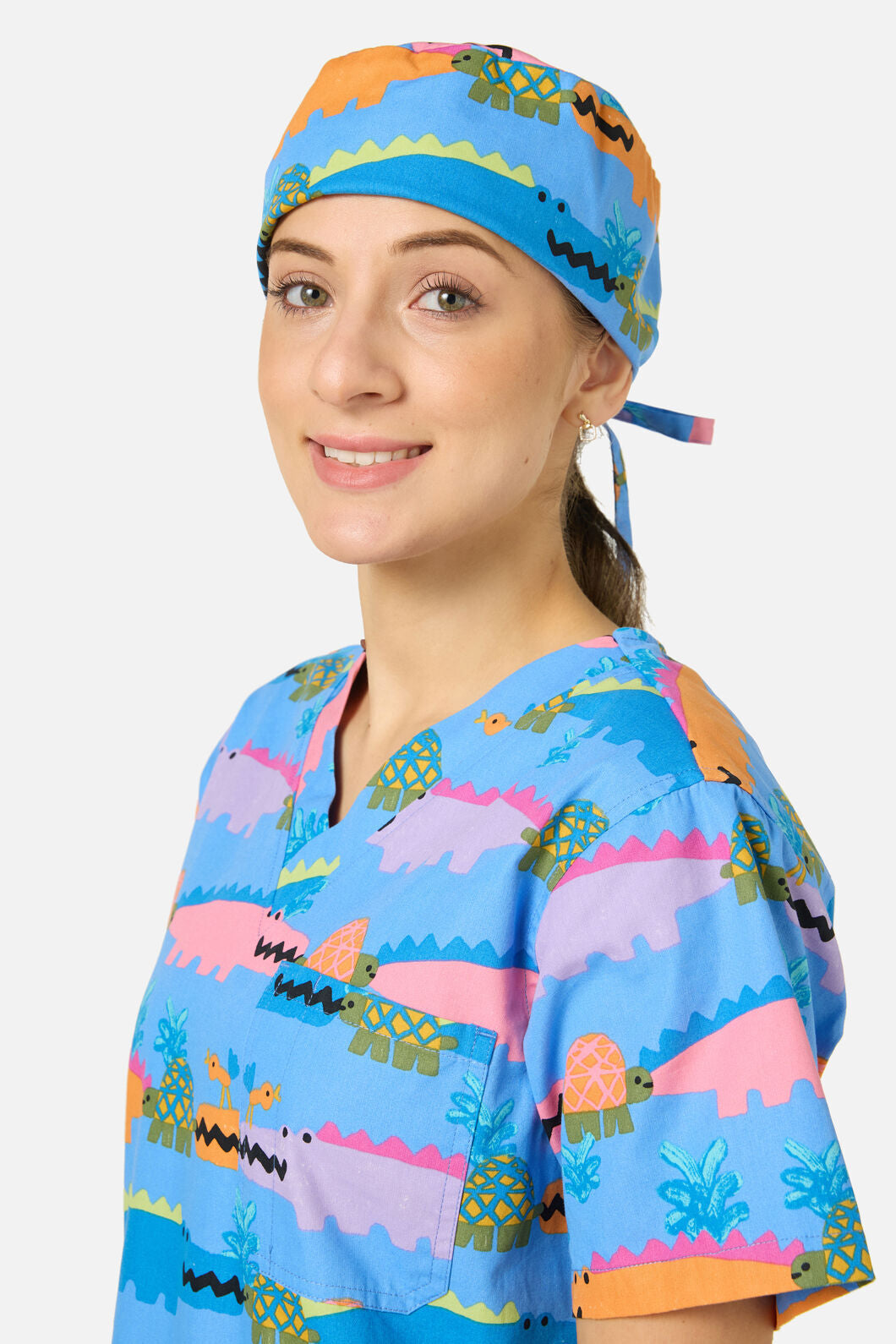 Gorman NZ - Croc snap scrub hat - blue