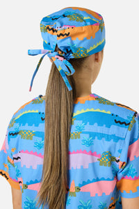 Gorman NZ - Croc snap scrub hat - blue