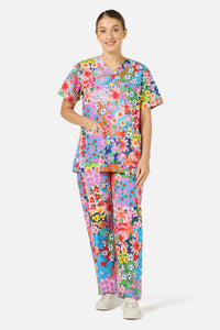 Gorman NZ - Floral Field scrub set - multi