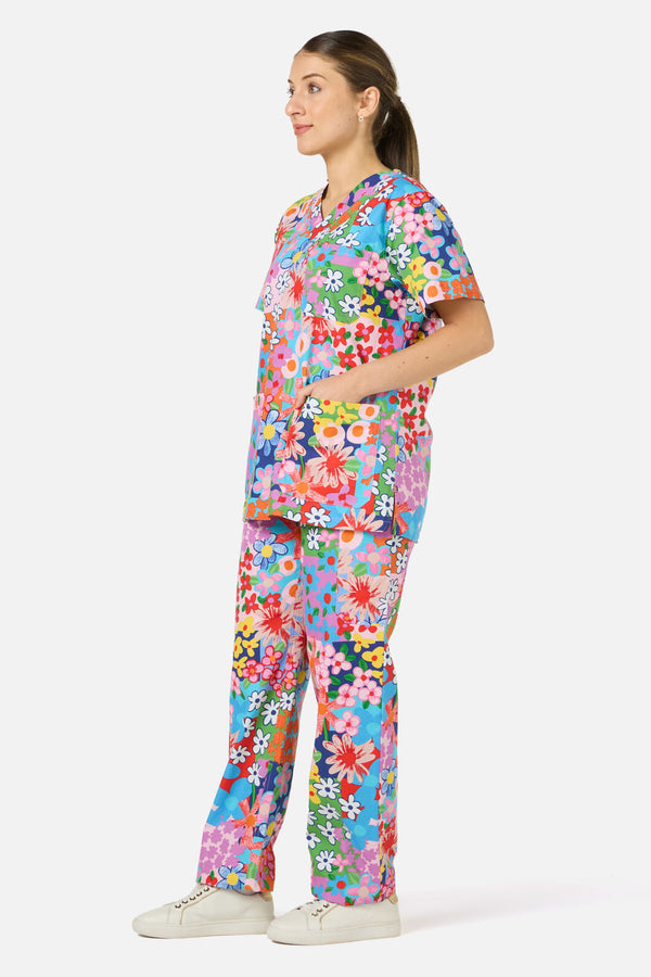 Gorman NZ - Floral Field scrub set - multi