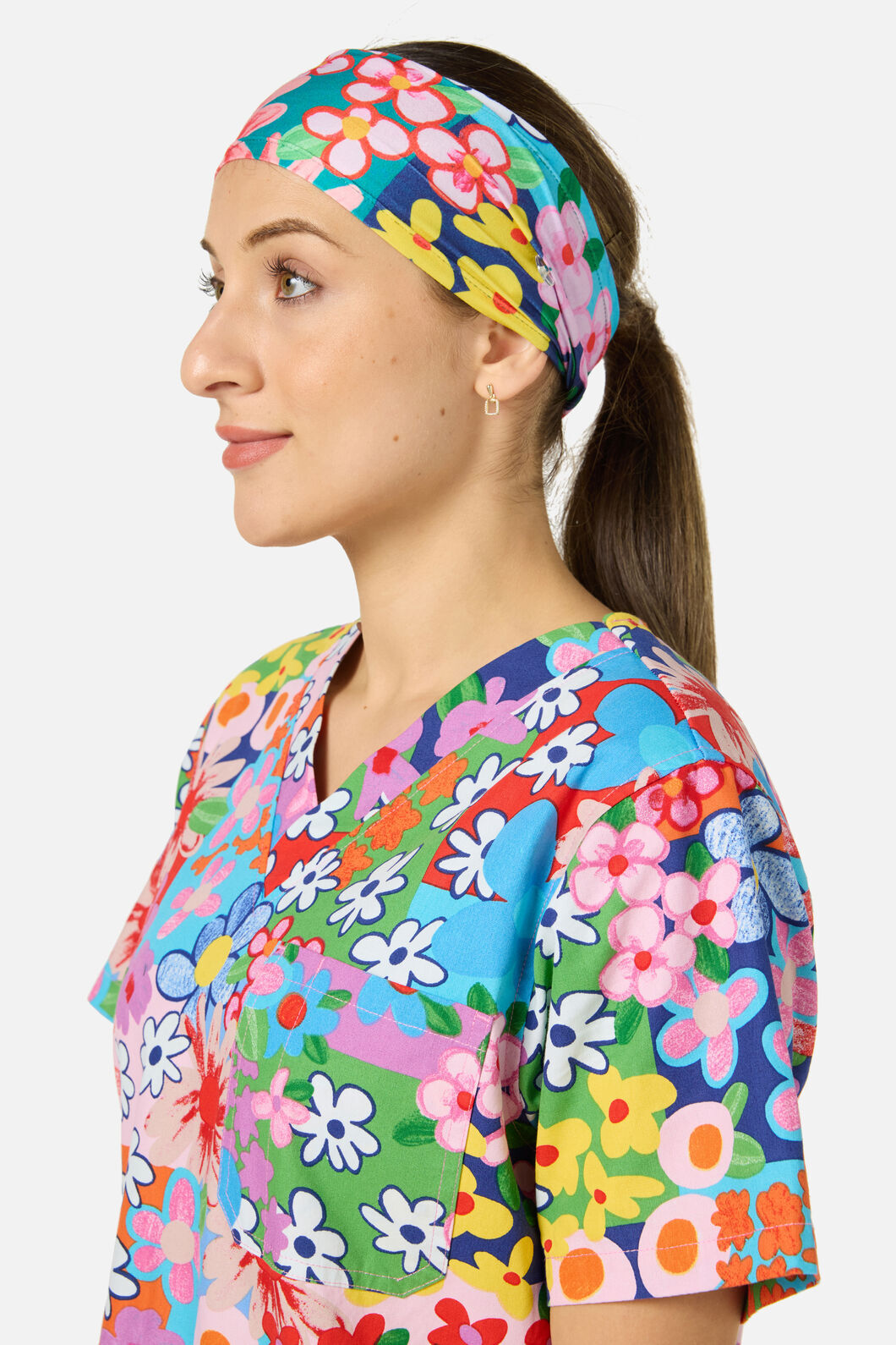 Gorman NZ - Floral Field scrub headband - multi