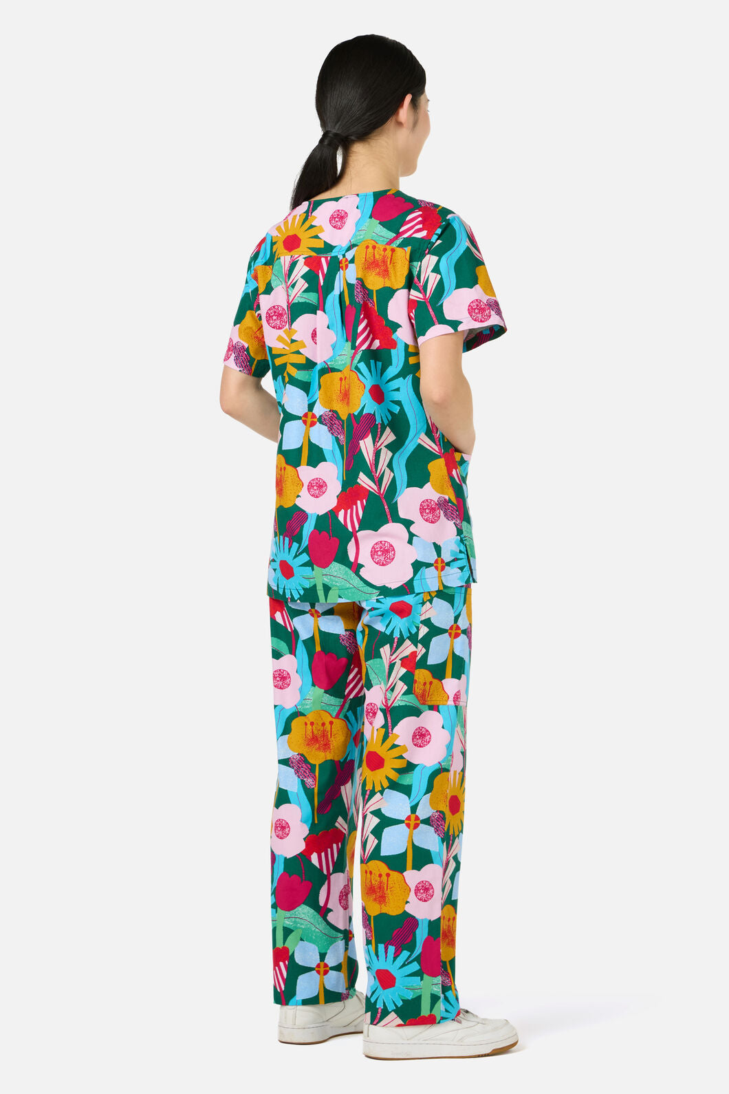 Gorman NZ - Paper Blooms scrub set - green