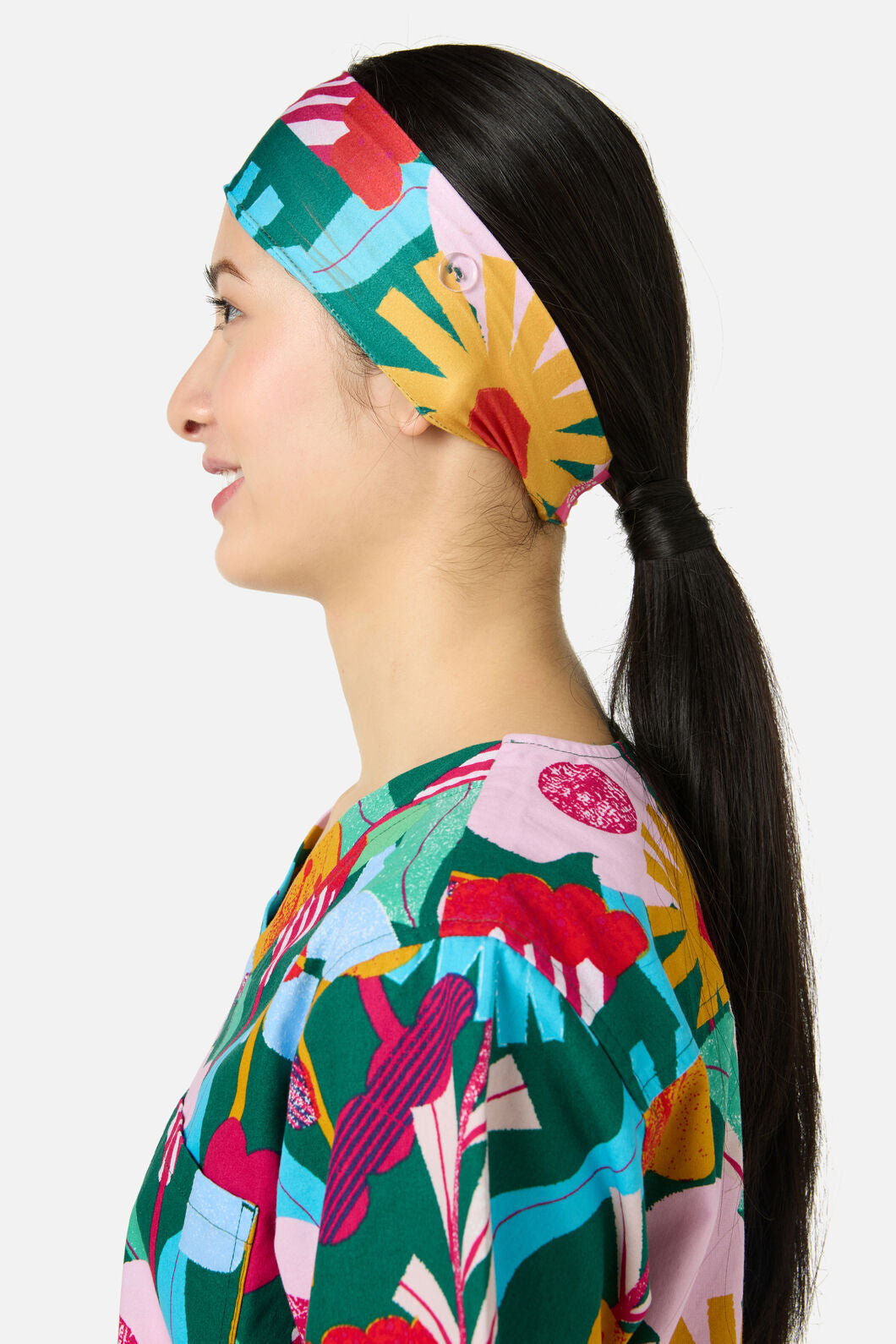 Gorman NZ - Paper Blooms scrub headband - green