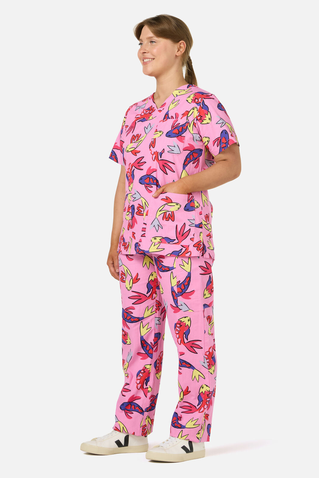 Gorman NZ - Koi Pond scrub set - pink