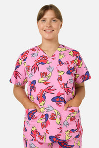 Gorman NZ - Koi Pond scrub set - pink