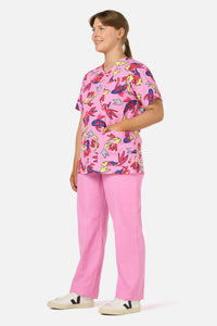 Gorman NZ - Koi Pond Top & Pant scrub set - pink