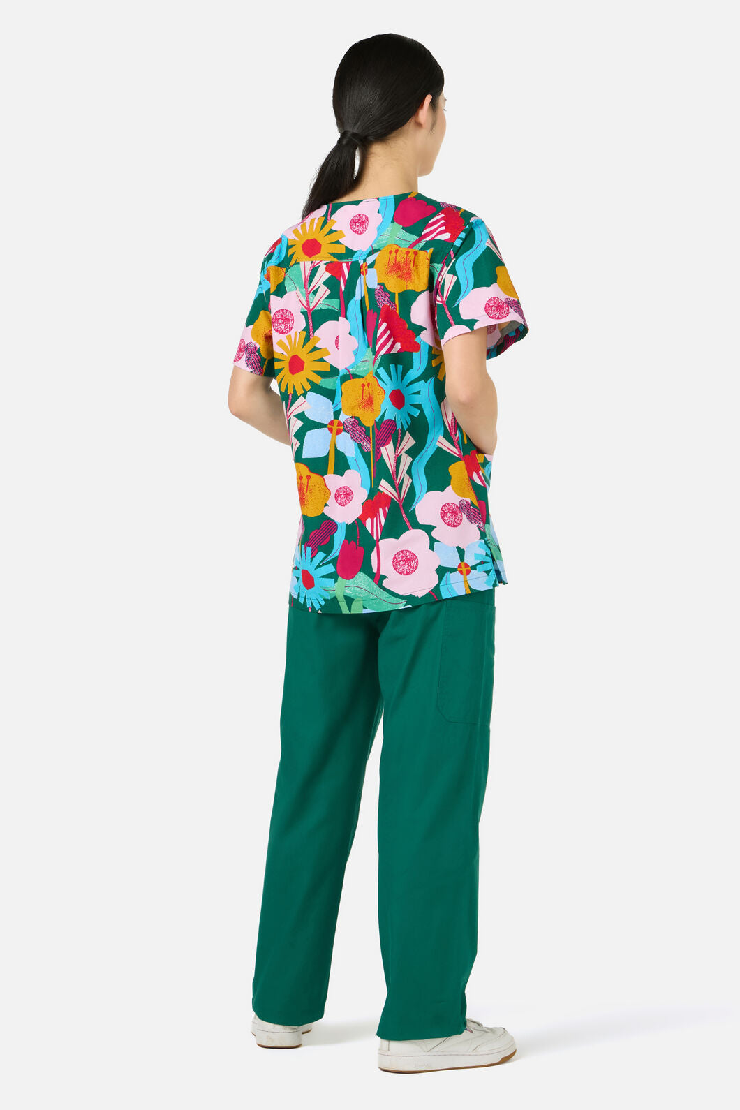 Gorman NZ - Paper Blooms Top&Pant scrub se - green