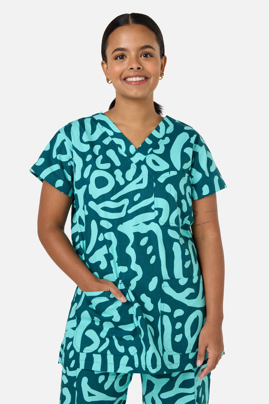 Gorman NZ - Green Ripple scrub set - green