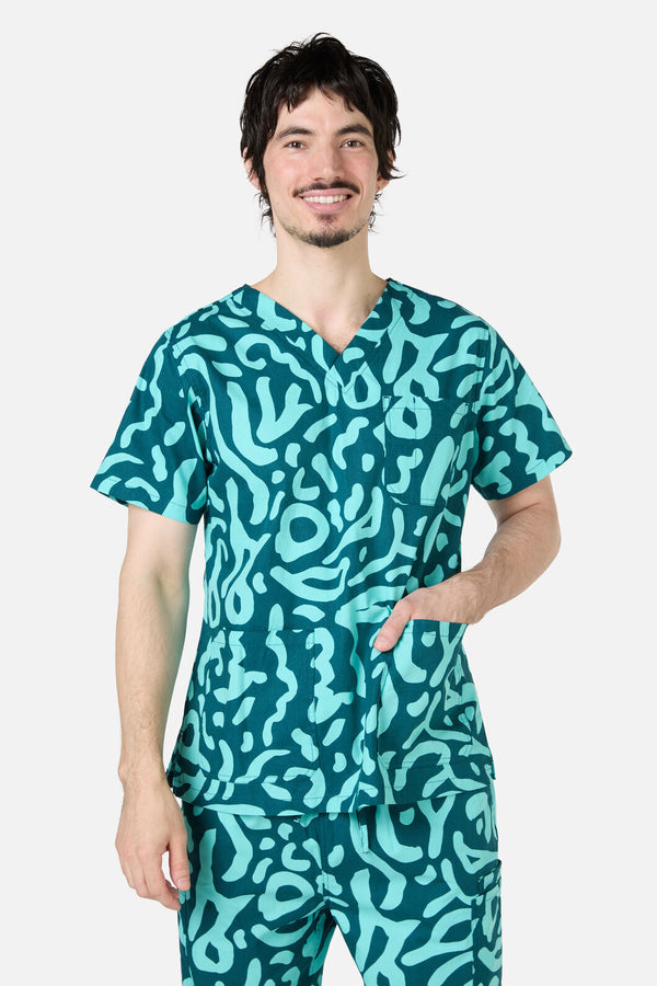 Gorman NZ - Green Ripple scrub set - green