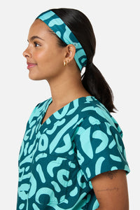 Gorman NZ - Green Ripple scrub headband - green