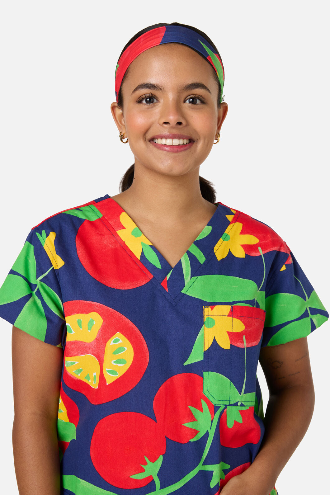 Gorman NZ - Tomato Salad scrub headband - navy