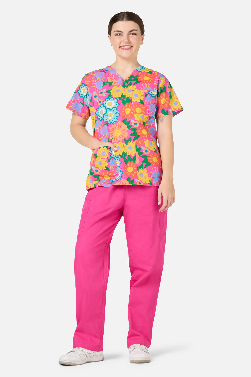 Gorman NZ - Dream Garden Top & Pant scrubs - pink