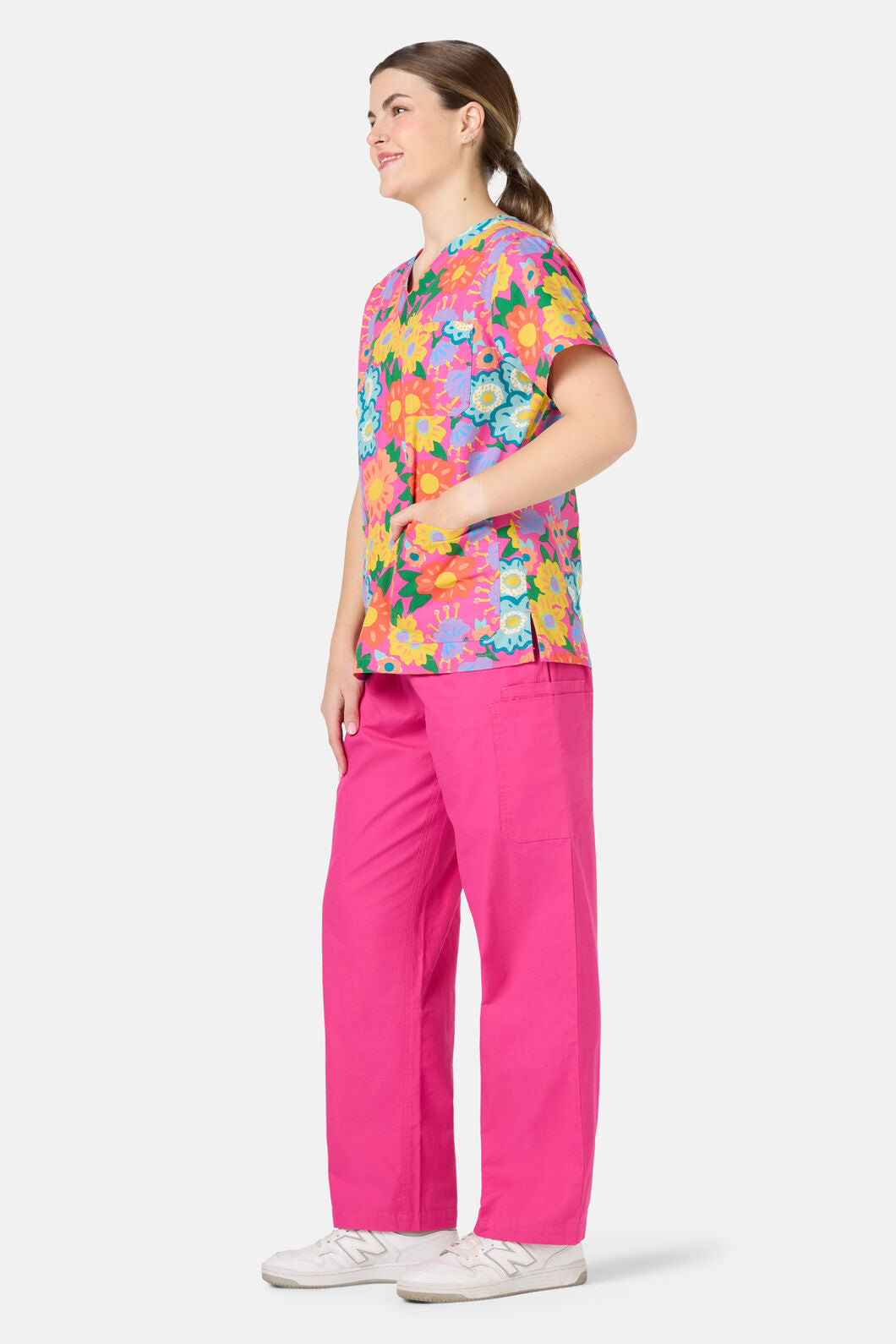 Gorman NZ - Dream Garden Top & Pant scrubs - pink