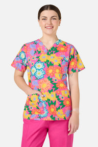 Gorman NZ - Dream Garden Top & Pant scrubs - pink