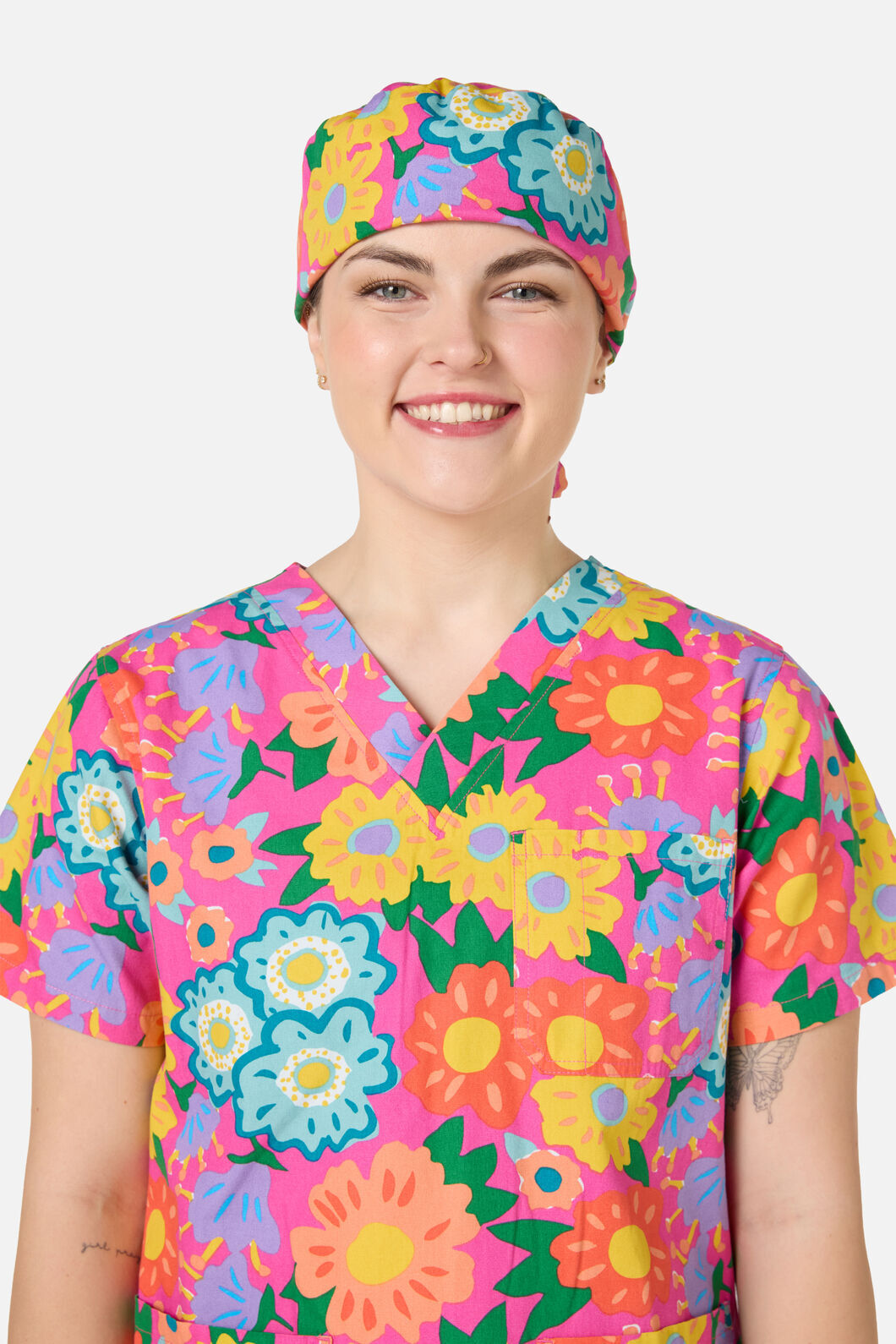 Gorman NZ - Dream Garden scrub hat - pink