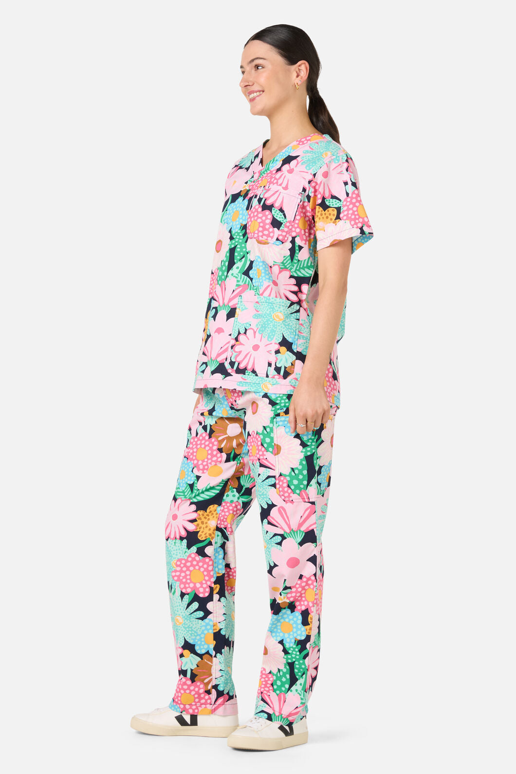 Gorman NZ - Magic Floral scrub set - navy