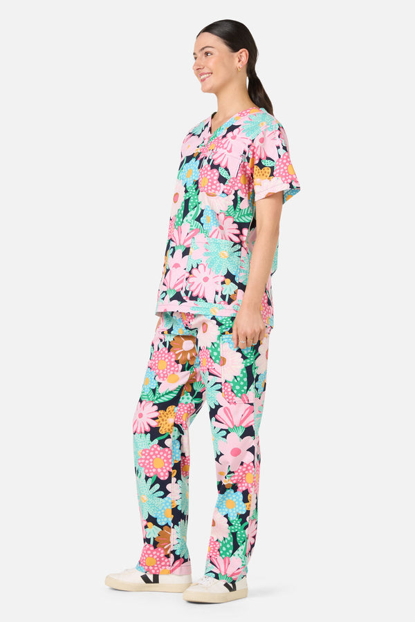 Gorman NZ - Magic Floral scrub set - navy