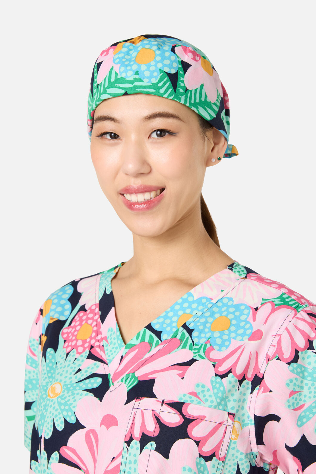 Gorman NZ - Magic Floral scrub Hat - navy