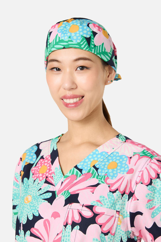 Gorman NZ - Magic Floral Scrub Hat - navy