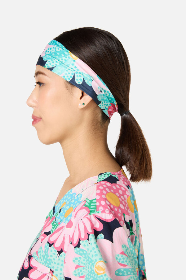 Gorman NZ - Magic Floral scrub Headband - navy
